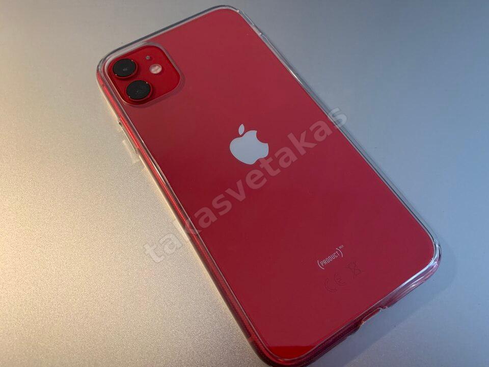iPhone 11 64 GB (PRODUCT)RED — Pil %81, Şeffaf Kılıflı