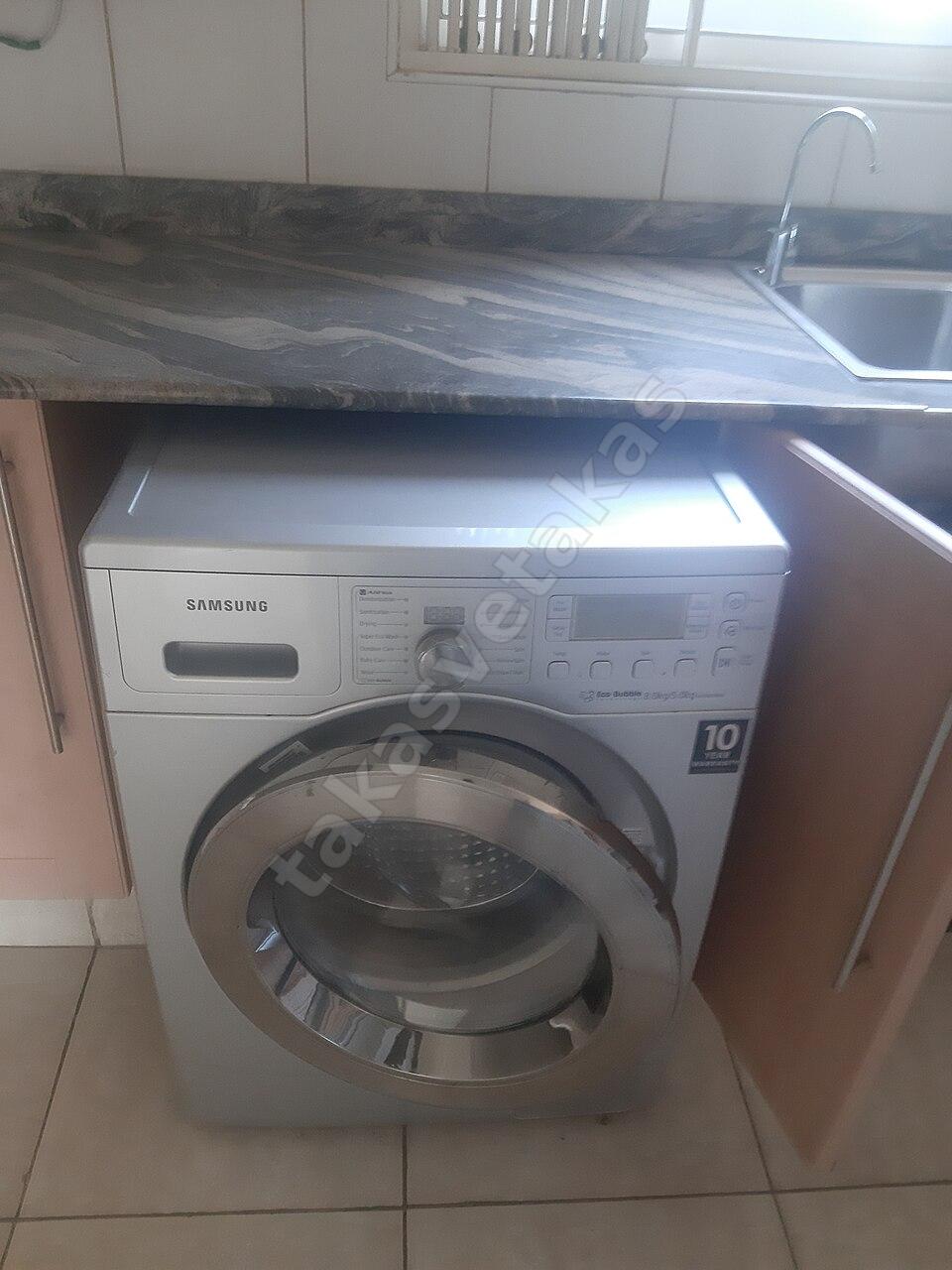 Samsung Eco Bubble 8 kg Kurutmalı Çamaşır Makinesi, Gri
