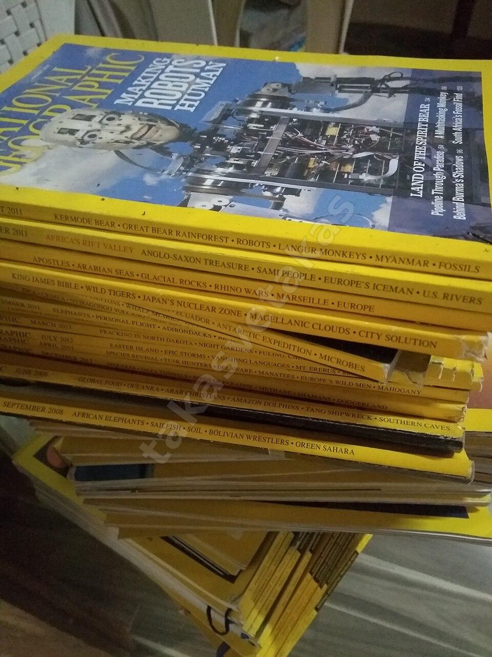 National Geographic dergi arşivi 2008-2013, İngilizce